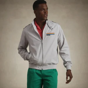 Fashion Members Only BOBBI Iconic Racer Jacket Light Grey