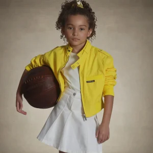 Fashion Members Only Girl's Racer Jacket Yellow