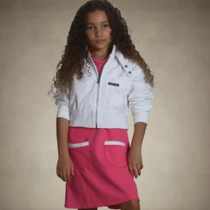 Best Members Only Girl's Racer Jacket White