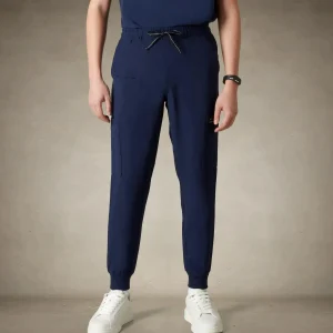 Hot Members Only London Jogger Scrub Pants Navy