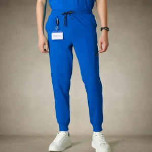 Discount Members Only London Jogger Scrub Pants Royal Blue