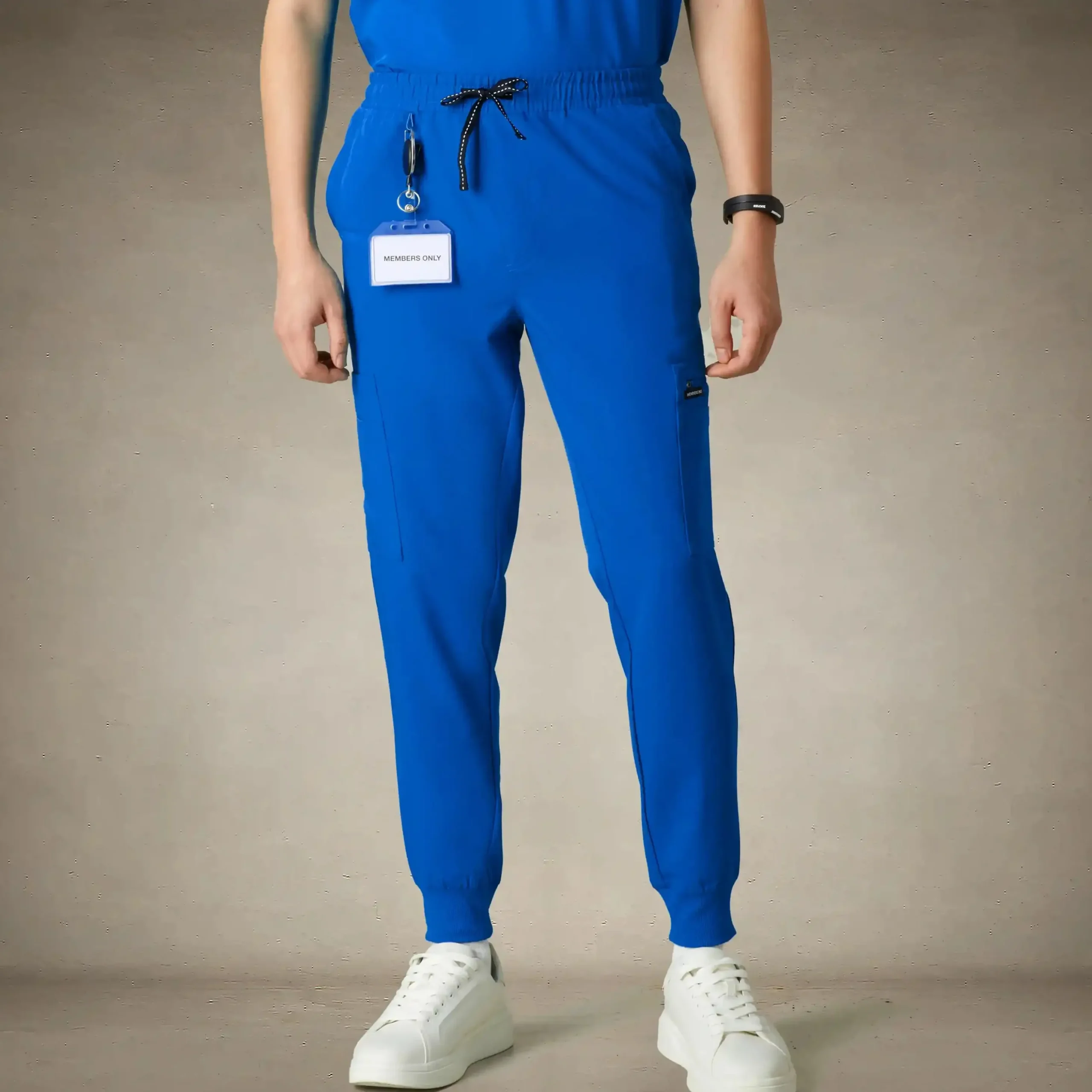 Discount Members Only London Jogger Scrub Pants Royal Blue