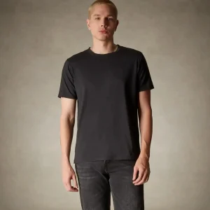 Clearance Members Only Men's Crew Neck T-Shirt Black