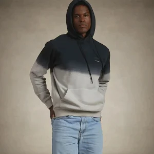 Hot Members Only Men's Emerson Ombre Hooded Sweatshirt Grey