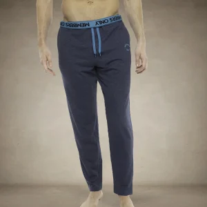 Online Members Only Men's Heather Contrast Elastic Sleep Pants - - FINAL SALE Blue Turq