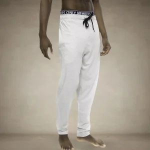 Sale Members Only Men's Heather Contrast Elastic Sleep Pants - - FINAL SALE Grey Black