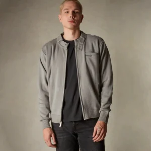 Clearance Members Only Men's Iconic Racer Sweater Grey
