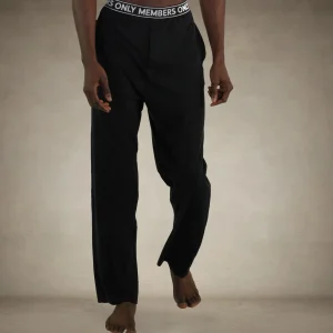 Best Members Only Men's Jersey Sleep Pant Logo Elastic - - FINAL SALE Black