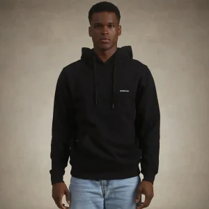 Online Members Only Men's Logan Hooded Sweatshirt Black
