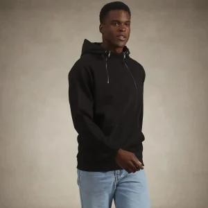 Clearance Members Only Men's Taylor Double Zipper Pullover Hoodie Black