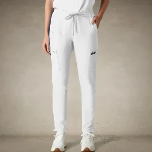 Online Members Only Reus Open Bottom Scrub Pants White