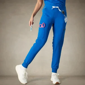Fashion Members Only Valencia Jogger Scrub Pants Royal Blue