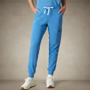Online Members Only Valencia Jogger Scrub Pants Ceil Blue
